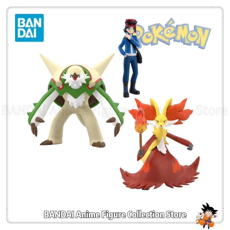 bandai-shokugan-pokemon-karumu-chesnaught-delphox-jouets-originaux-modele-de-decoration-collection-cadeau-pre-vente-janvier-2026