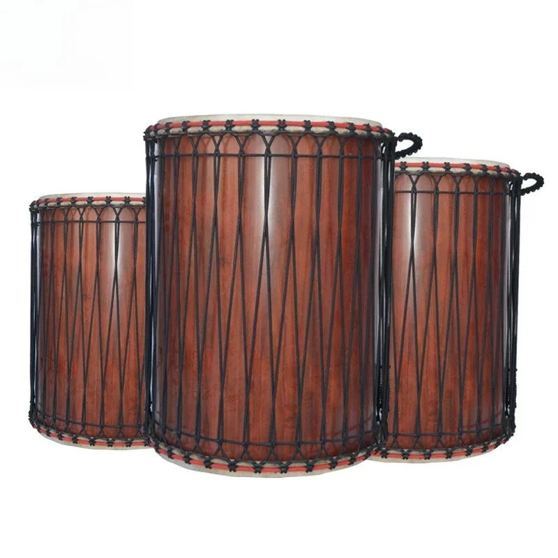 Double-sided cowhide Dun drum backing track ensemble bass, African drum