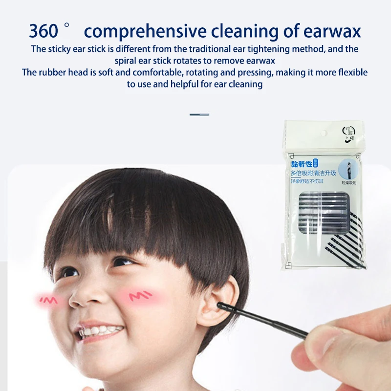 20pcs EAR WAX CLEANER ทิ้งเหนียวคุณสมบัติ EAR Pick หูทําความสะอาดช้อนหู EAR WAX Remover เครื่องมือเครื่องมือทําความสะอาดหู