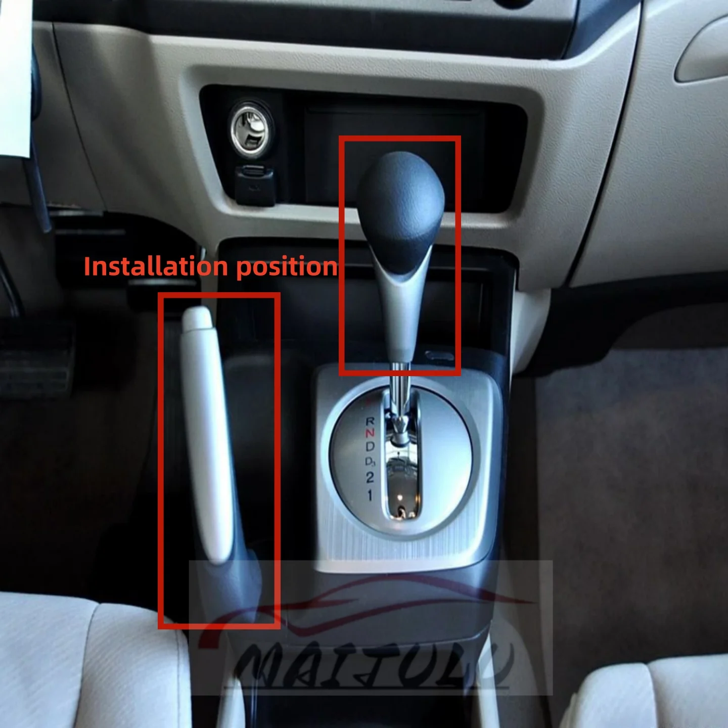 For Honda Civic 2006~2011 2008 Brake Handle Gear Shift Knob Cover Left Hand Drive Gear Shift Knob 47115-SNA-A82ZA 54130-SNA-A81