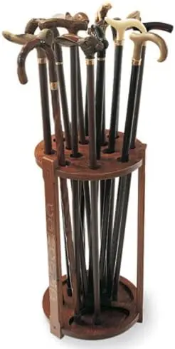 Stands - Cambridge Wooden Cane Rack - Walking Stick Display Stand