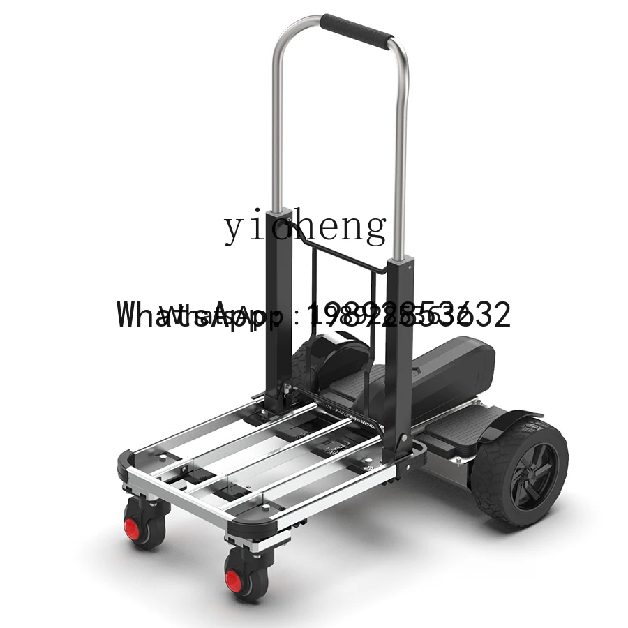 A1 small moving body feeling electric trolley truck folding pull goods stall warehouse trolley trolley express