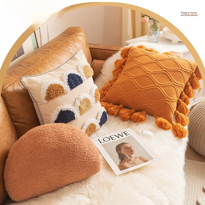 Nordic Style Bedside Pillowcase Sample Room Sofa Backrest Tatami Decorative Pillow Cover Home Textile Cushion Sleeve
