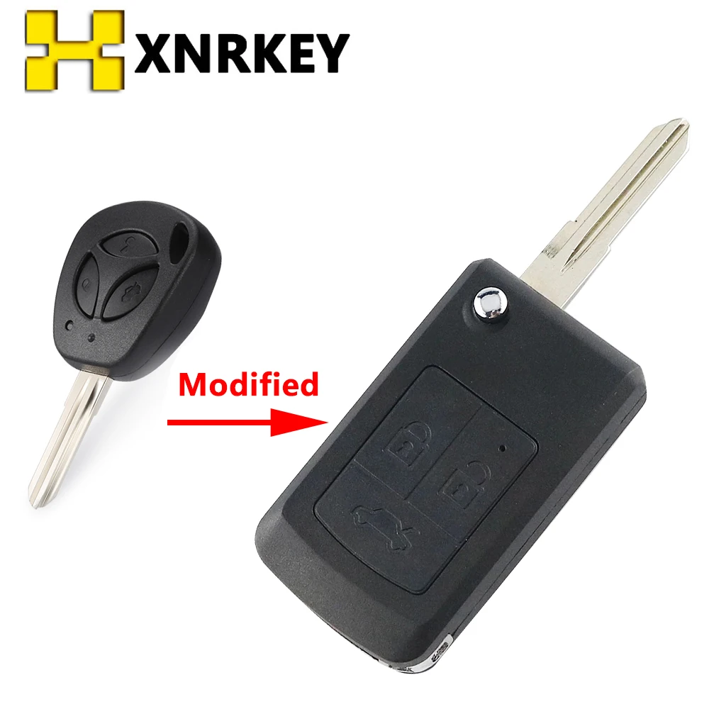 XNRKEY Modified Key for Lada Granta Priora Kaolin Vaz Sedan Samara Vesta Xray Niva Remote Flip Folding Key Shell Case