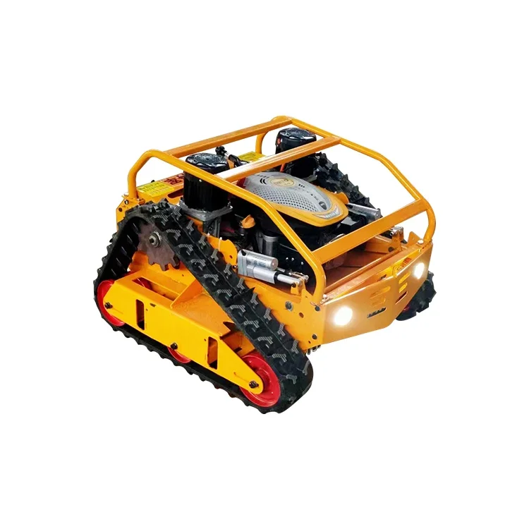 Chinese Remote Control Lawn Mower Crawler All Terrain Slope Mowing Machine Tracked Radio Controlled Grass Cutter Robotic Mowers