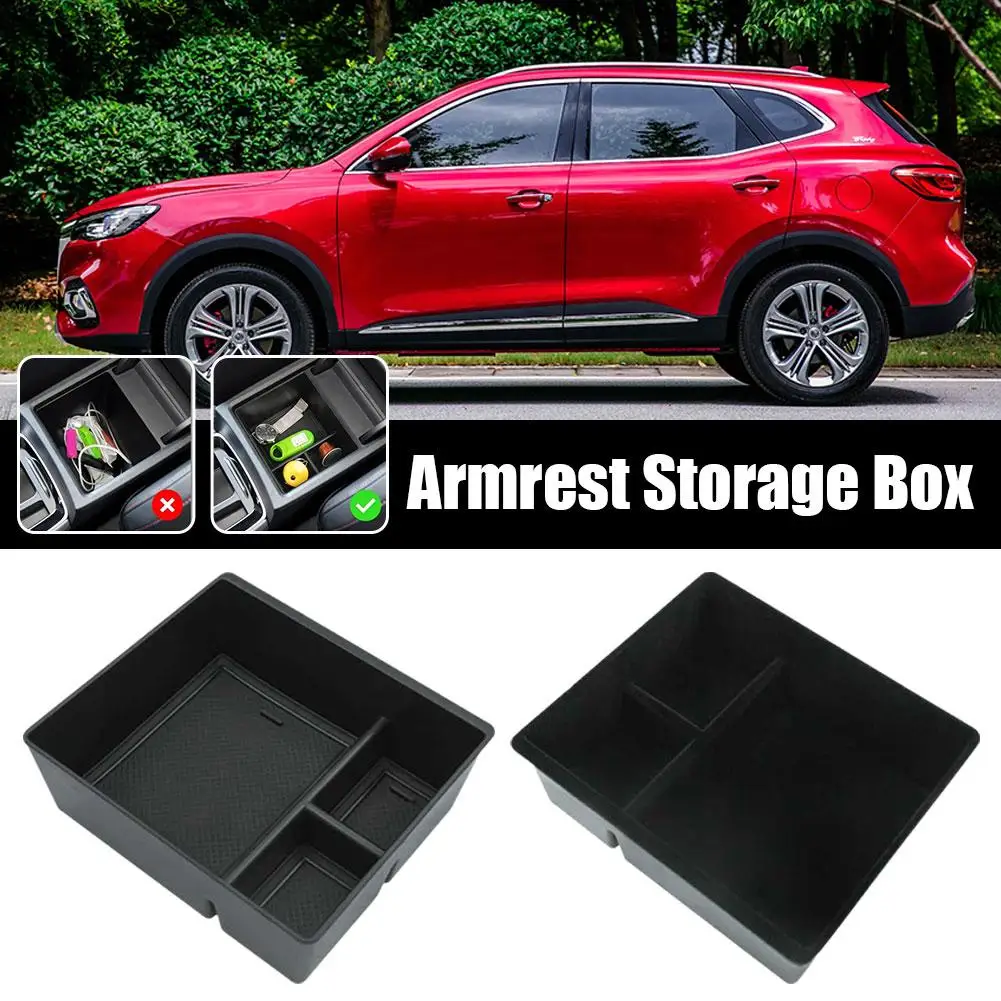 Car Storage Box For MG HS / EHS EV 2018-2024 Center Armrest Hidden Box Cup Holder Console Organizer Car Box Accessories