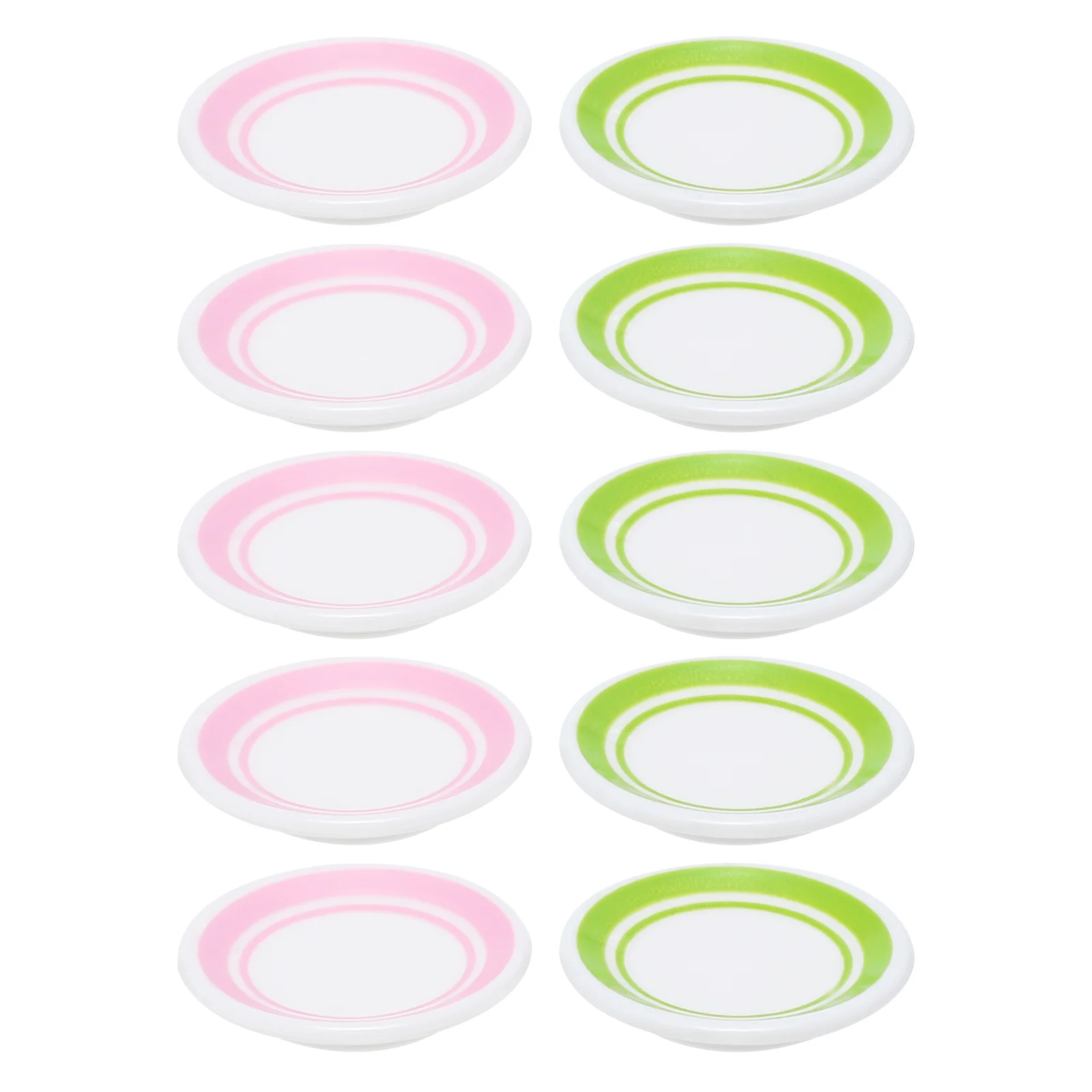 

10 Pcs House Color Plate Dish Micro Scene Home Decor Miniatures 45x45cm Abs Adornment Plates