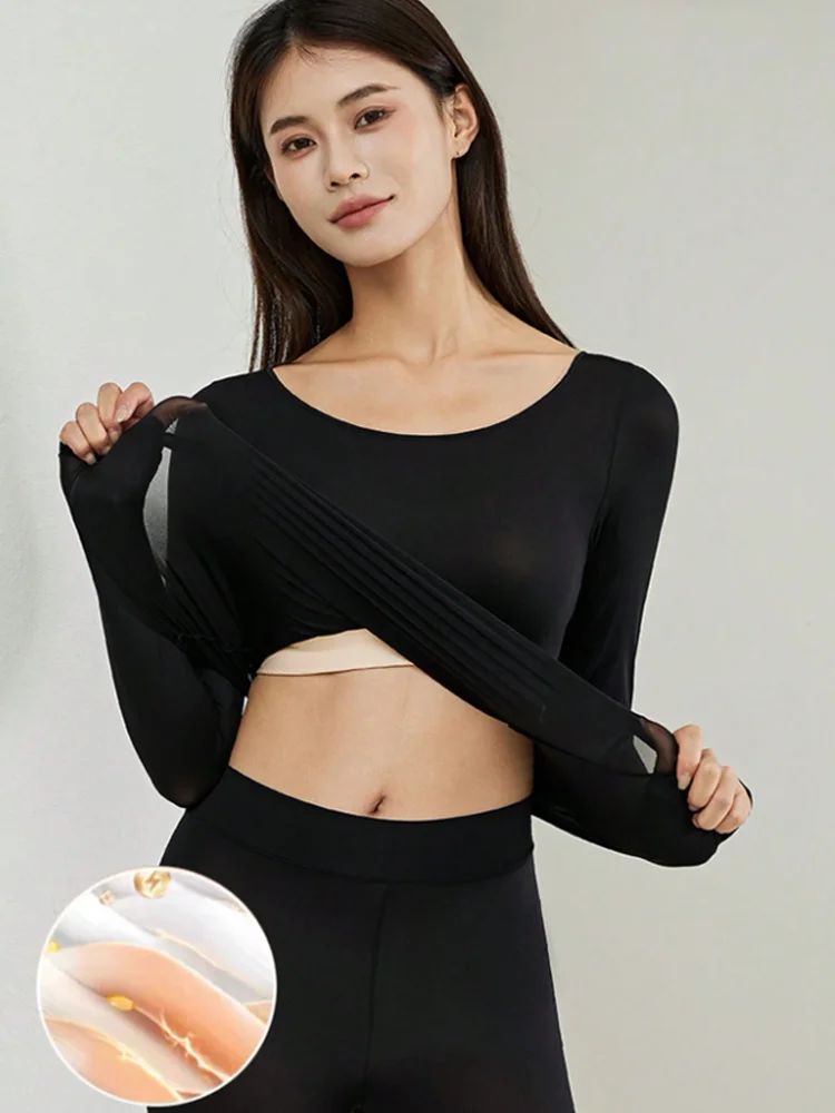 Women Seamless Warm Thermal Un - Winter Clothing Layers 评论和价格