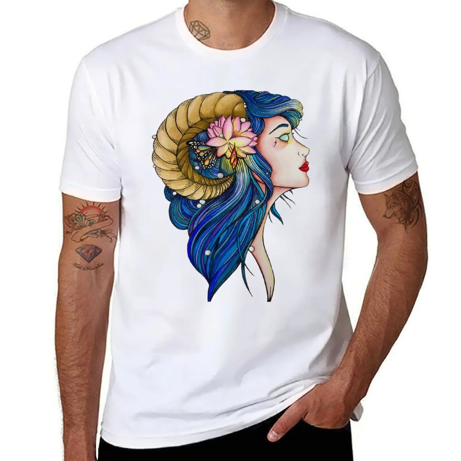

Goddess of Power and Strength T-Shirt anime t shirts oversize cotton tshirt 100% T-Shirt