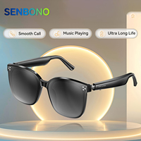 SENBONO Smart Glasses Music Sunglasses Earphones Wireless Bluetooth Headset HIFI Sound Headphone Driving Glasses Hands-free Call
