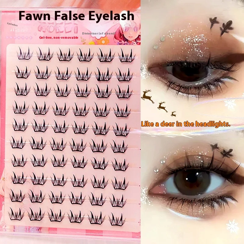 Fee Lijmvrije valse wimpers Geen noodzaak om gesegmenteerde wimpers te verwijderen Dunne band Herbruikbare natuurlijke wimpers Dagelijks gebruik