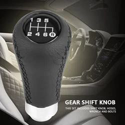 Universal Car Gear Shift Knob 6 Speed  Gear Shifter Stick Head With 3 Hoses