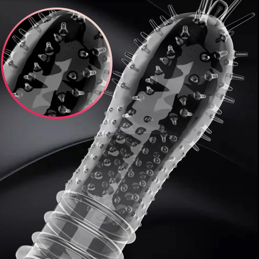 Special Condoms Adult Sex Toys For Man Sensation Female G-spot Vaginal Stimulation Condoms Sophora Viciifolia Spike Penis Sleeve