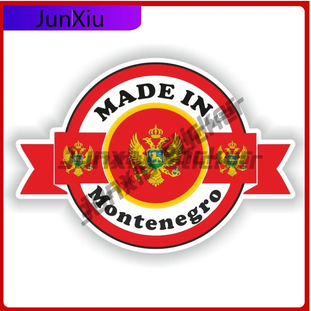 

Made In Montenegro Flag Emblem Vinyl Decal Anti Scratch Custom Decals And Graphics Camping Logo Sticker Car Decoration Cars Suv