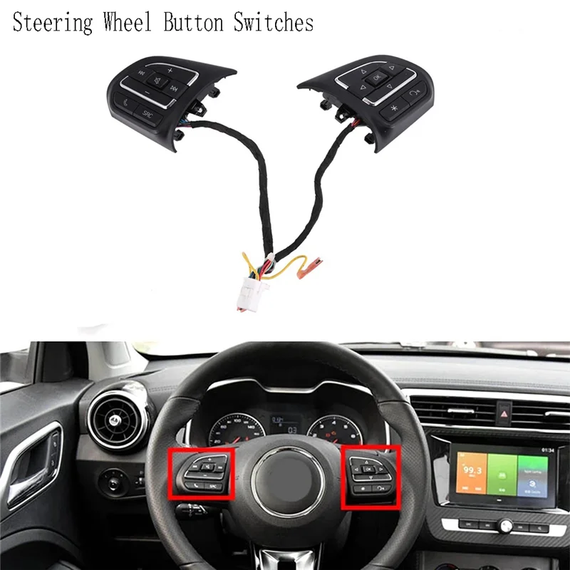 جديد-جديد سيارة مزيج مفاتيح عجلة القيادة زر مفاتيح ل SAIC ROEWE RX5 MG ZS قطع غيار محرك السيارات #1