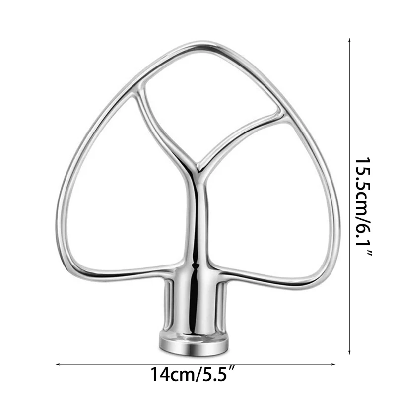 Batedor plano para KitchenAid 4.5-5QT K45SS KSM150 KSM152 KSM165 Tilt-Stand Mixer Anexos Cozinha Paddle Baking Pastelaria Dropship