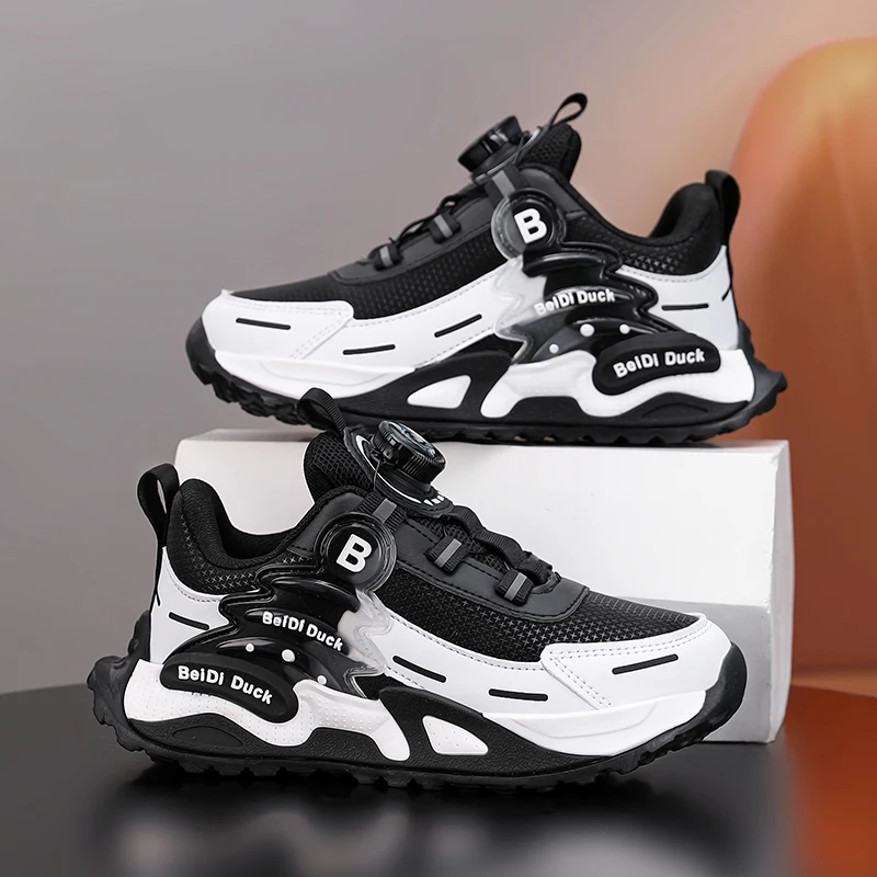 

Детская повседневная обувь, осенне-зимние кроссовки из искусственной кожи для детей, модная лоскутная спортивная обувь, кроссовки для спортзала для мальчиков и девочек, новинка 2023 года