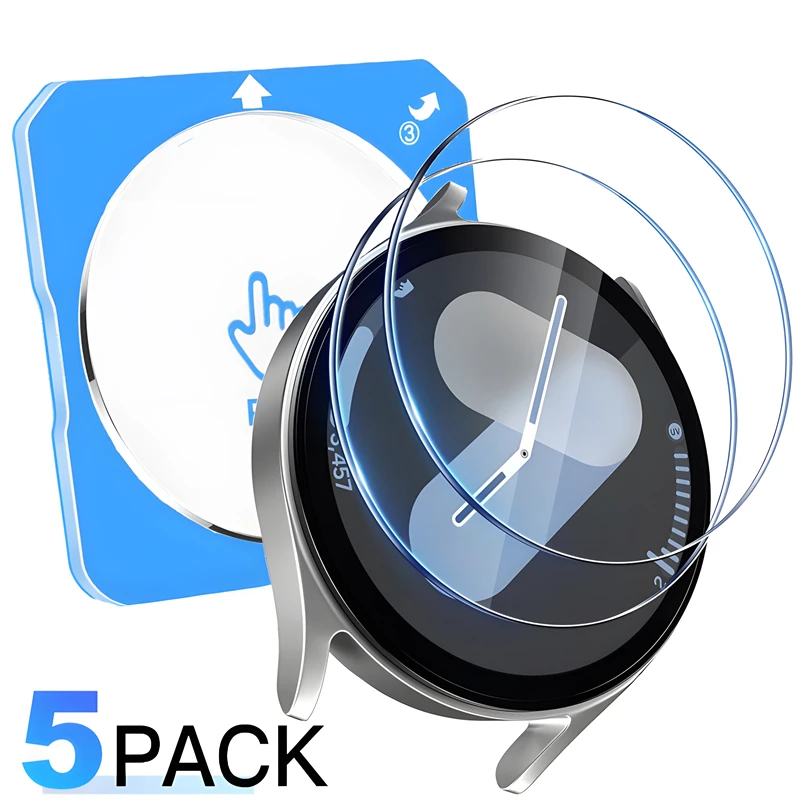 1/4Pcs 삼성 갤럭시 시계 8/7/6/5/4 프로 40/44mm 7Ultra 47mm 클래식 화면 보호기 9H 필름에 대한 빠른 붙여 넣기 강화 유리