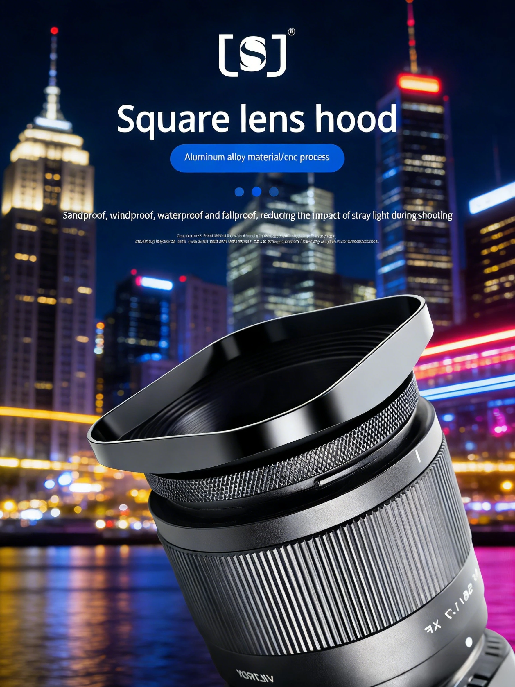 

Подходит для объективов Weizhuoshi 56mm f1.7/1.4/25f1.7/33F1.4/35f1.7/40f2.5/20f2.8, металлический солнцезащитный блендер с диафрагмой 52 мм, фиксированный фокус