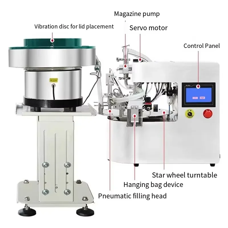 Automatic Servo Pump Stand up Spout Pouch Filling Capping Machine for Sauce Detergent Juice