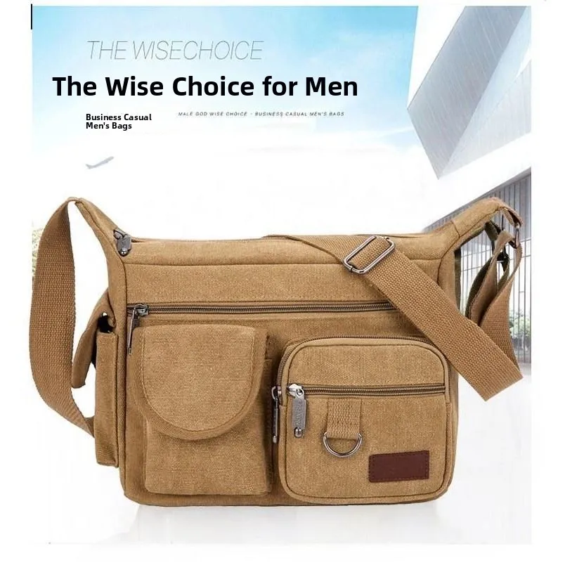 

Портативная утолщенная холщовая рабочая сумка для инструментов, многофункциональная сумка для сантехнических инструментов, мужская сумка для инструментов для строительных площадок