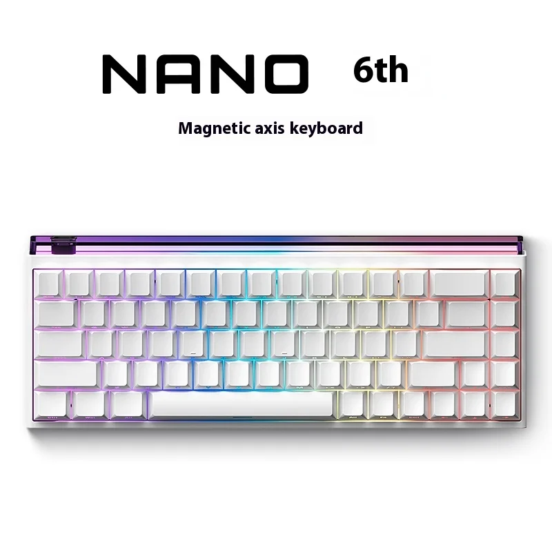 MeijiaLion Nano68 Teclado para jogos com interruptor magnético ajustável Nano68TTC TianWang Axis RT0.01 para entusiastas de esportes e jogos