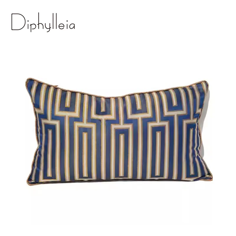 

Diphylleia Modern Chinese Style Cushion Cover Noble Life Taste Home Decoration Luxury Pillow Case For Hotel Living Room Bedroom