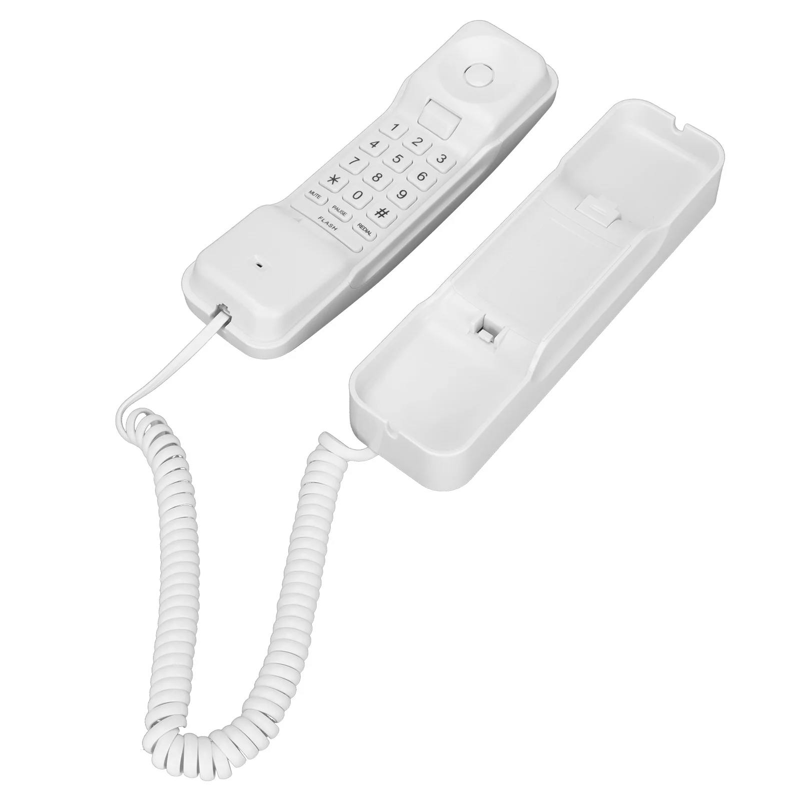 ST-309 Corded Phone Wall Mountable 1 Handset Corded Telephone for Home Business Hotel Guest Room Wall Mounting Corded Phone