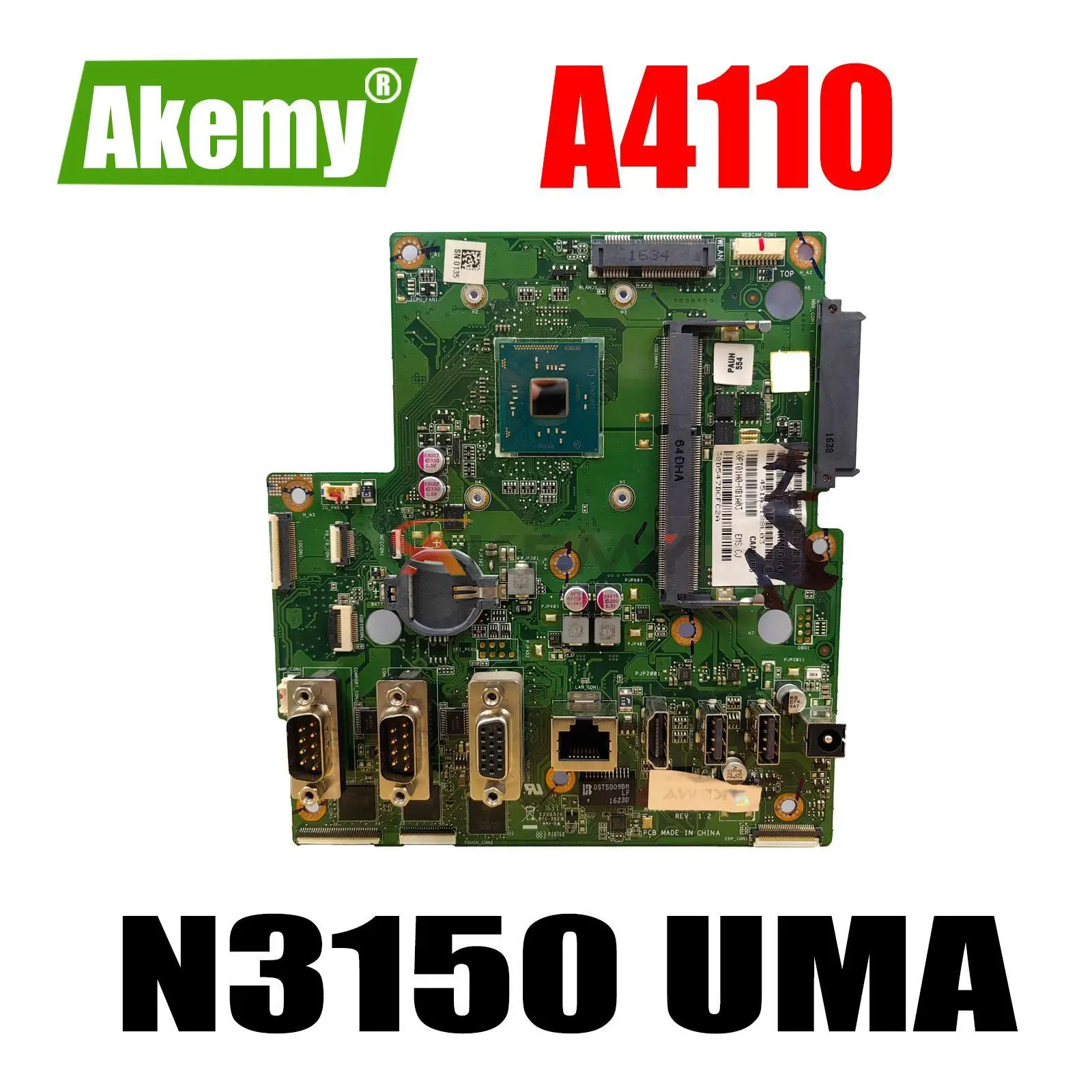 

Notebook Mainboard for ASUS A4110 Laptop Motherboard 100% Test OK N3150 CPU