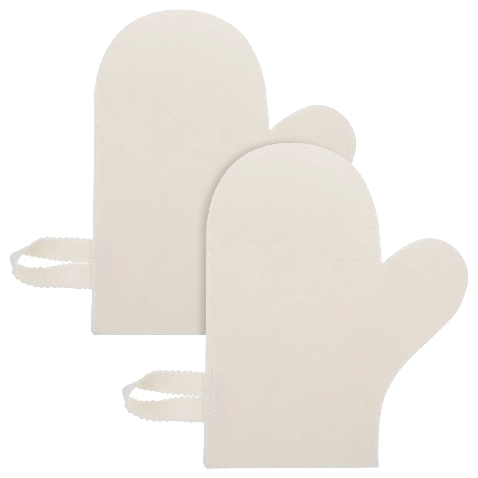 

2Pcs Heat-Resistant Exfoliating Mitts Felt Kit for Sauna Bathing Soft Smooth Skin Care Felt Kit Bath Scrubber Exfoliating Mitts