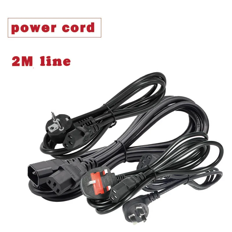 

power cord C14-C13/EU/AU/UK plug 2M extension cord power