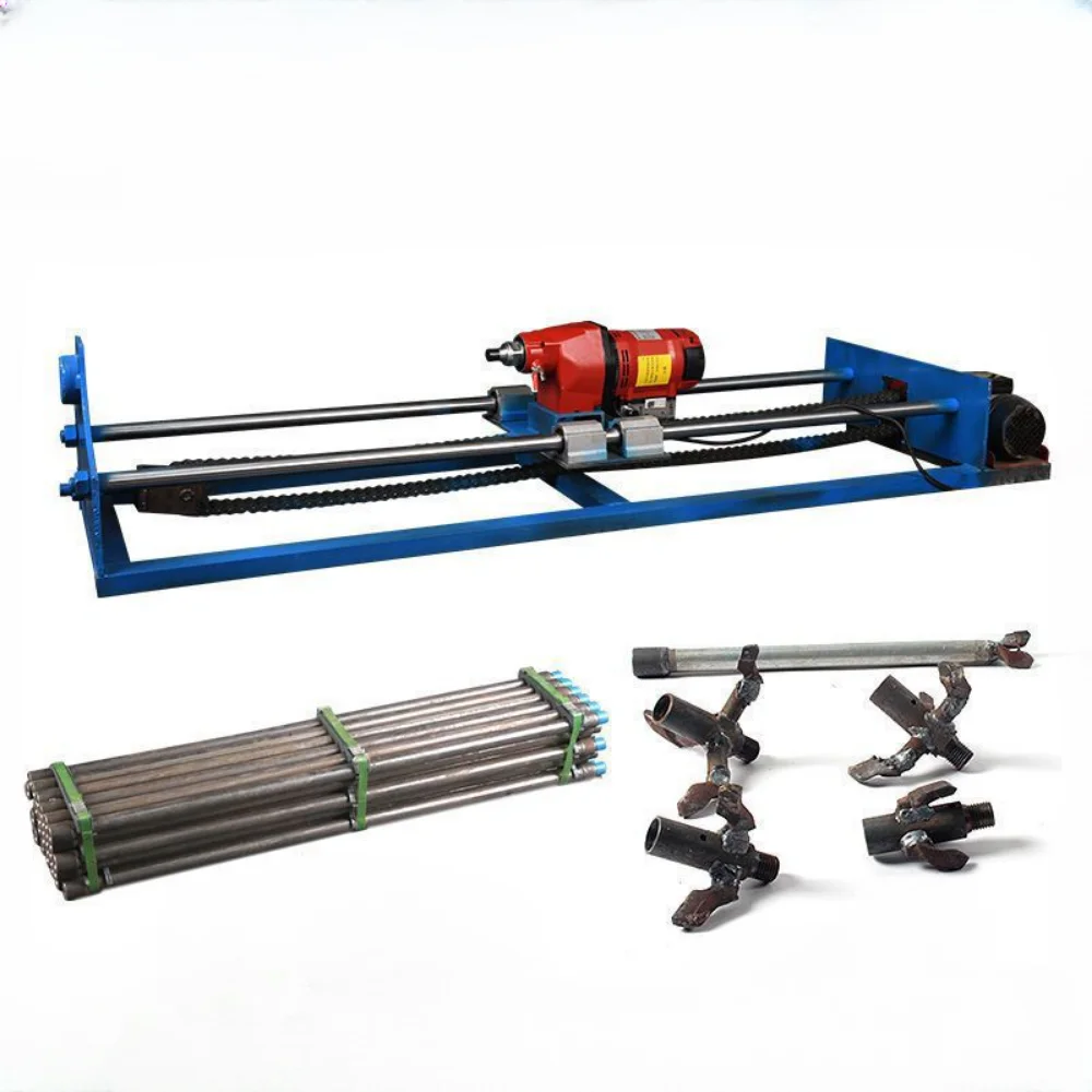 Water drilling pipe jacking machine pipe punch machine small aisle punching machine 2-phase electric automatic pipe jack machine