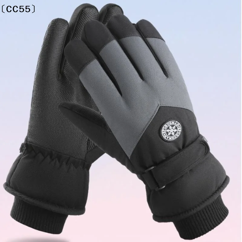 

tipoCC55 pratiqueCC55larlaWinter Теплые перчатки для катания на лыжах с чувствительным сенсорным экраном Утолщенные Водонепроницаемые Износостойкие Ветрозащитные и морозостойкие