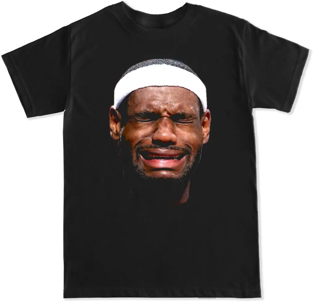 LeBron James Men's Bron Crying Face T Shirt