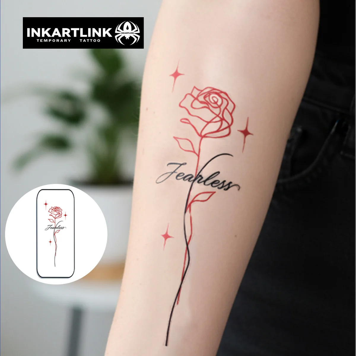 INKARTLINK Temporary Tattoo Stickers Waterproof Color Printing Temporary Tattoo Party Supplies DIY Stickers