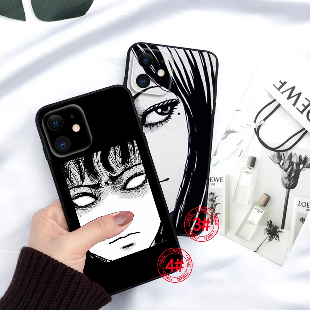 173C Japanese horror comic Tomie Soft Silicone Case for iPhone 15 14 Plus 13 12 11 X XS XR Pro Max Mini 8 7 Plus