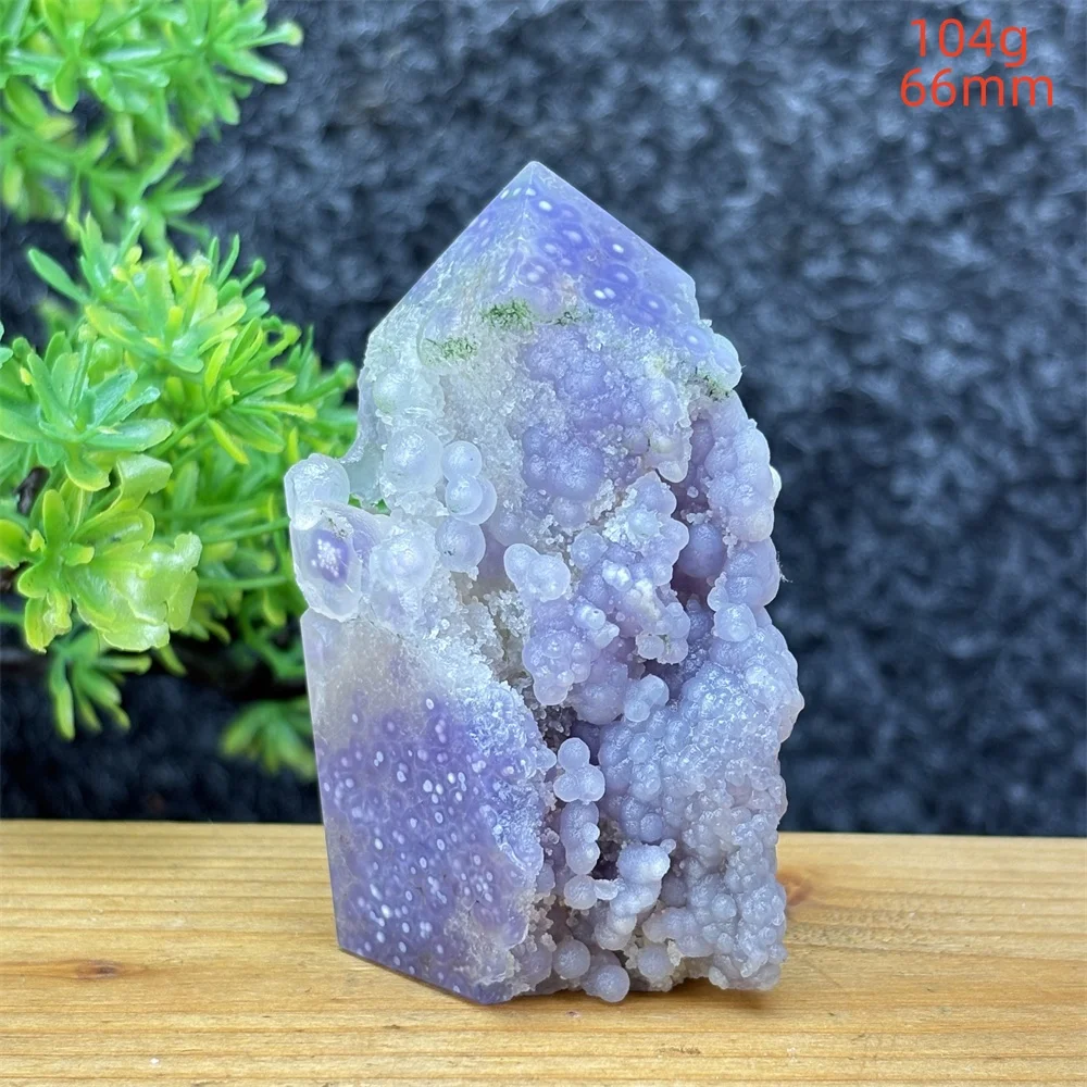 Boho Style Grape Agate Tower Unique Mineral Specimen Collection Home Decor Art Ideal Valentine's Day Gift