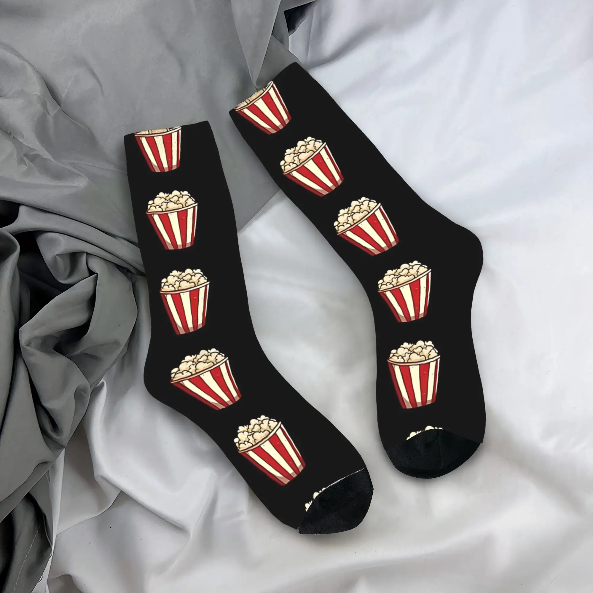 

Popcorn Day Socks Autumn Stockings Modern Men's Warm Soft Socks Design Outdoor Non Skid Socks
