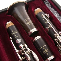 Professional Bb Clarinet R13 PRESTIGE Ebony Clarinets Ebony Wood Silver Plating Key Musical Instruments Case Mouthpiece Reeds