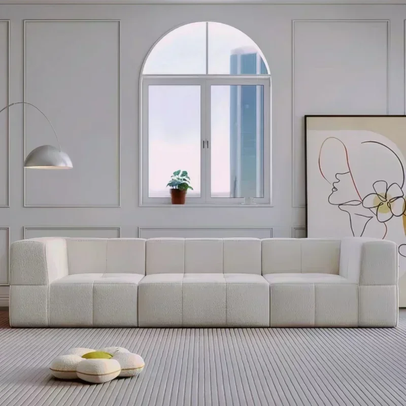 Sofa living room small apartment minimalist fabric sofa, vacuum compression roll package, high rebound sponge sofa, customizable