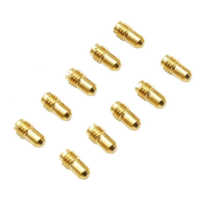 

10pcs Motorcycle Replacement #30-52 Brass Carburetor Jets for 1488 Dellorto PHBD MAMB UAUB PHBG M5Thread Idle Jet