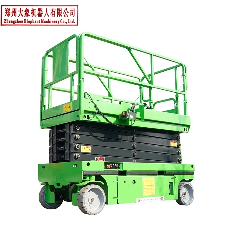 Customized Scissor Lift Table Electric 12m Self Propelled Scissor Lift 500kg 320kg Stationary Lift Scissors