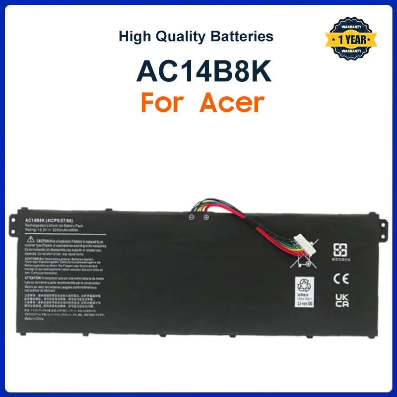 AC14B8K Battery For Acer Aspire CB3-111 CB5-311 ES1-511 ES1-512 ES1-520 S1-521 ES1-531ES1-731 E5-771G V3-371 V3-111