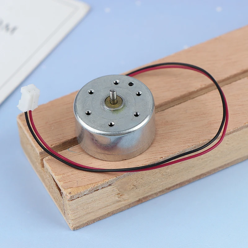 1Pc RF-300C Mini 300 Motor DC 1.5V-6V 7000RPM Micro 24.4MM Round Spindle Motor Low Current DIY Solar Power Fan Hobby Toy Model