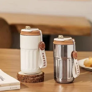 Smart travel thermal mug, led temperature display, isolated thermal mug of stainless steel, portable thermos, vacuum bottle 10 Main Sales Cup Termico Cafe - №6