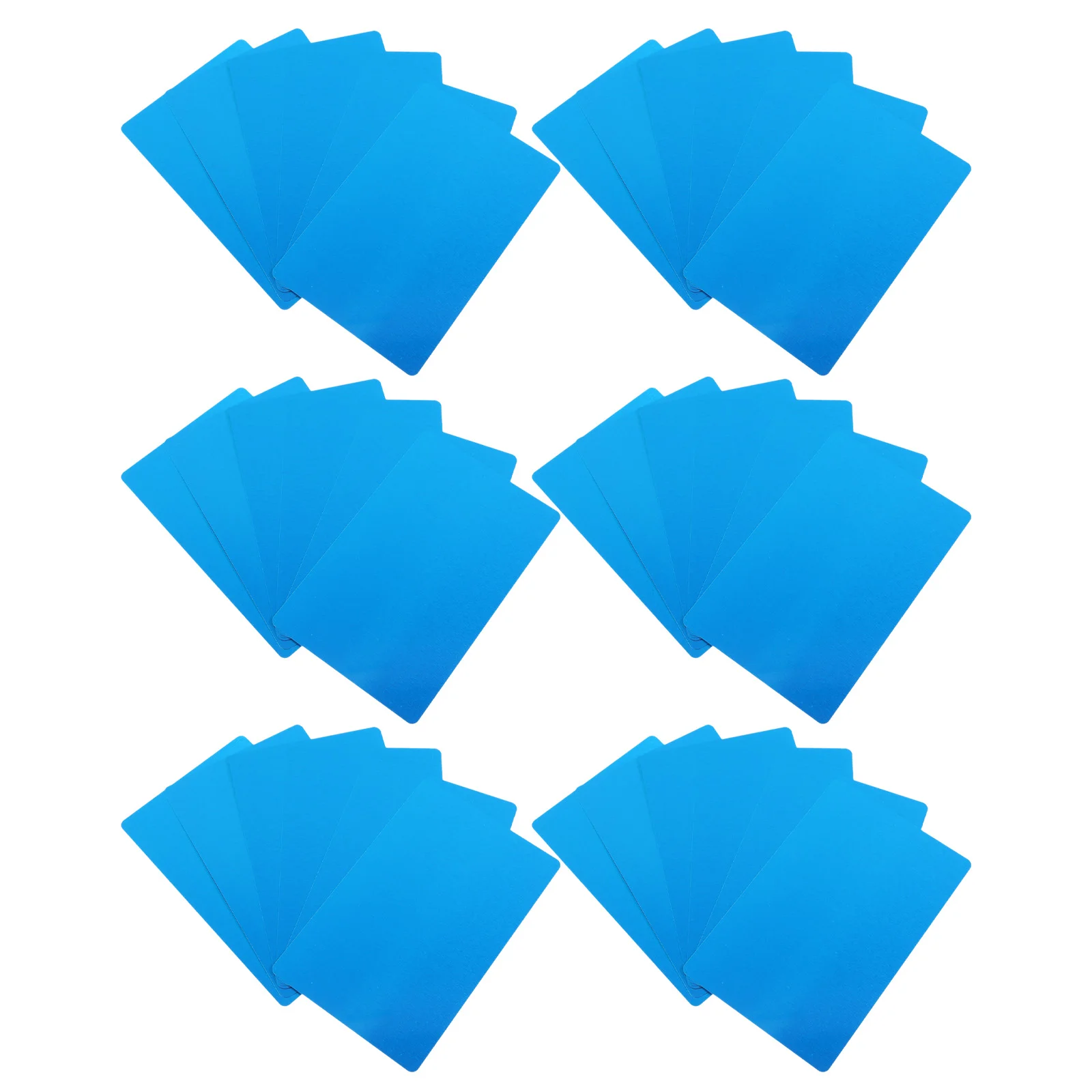 50 Pcs Marking Special Metal Business Cards Name Aluminum Sublimation Alloy