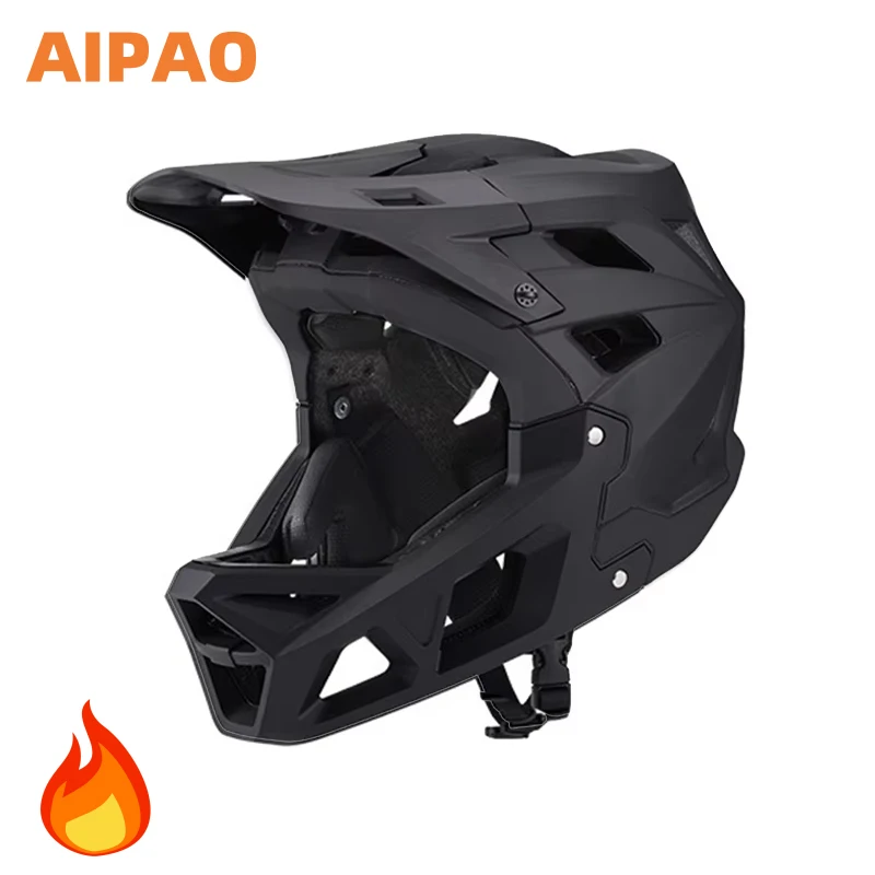 AIPAO 0f Bicycle Helmet Full Face Men and Women Mountain Off Road Race Downhill Riding Motorcycle Helmet Riding Safety helmet