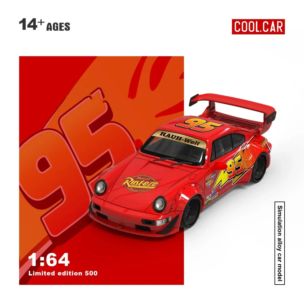 Pré-venda coolcar 1:64 rwb 964 supra a90 relâmpago diecast diorama modelo de carro coleção brinquedo tempo micro 964