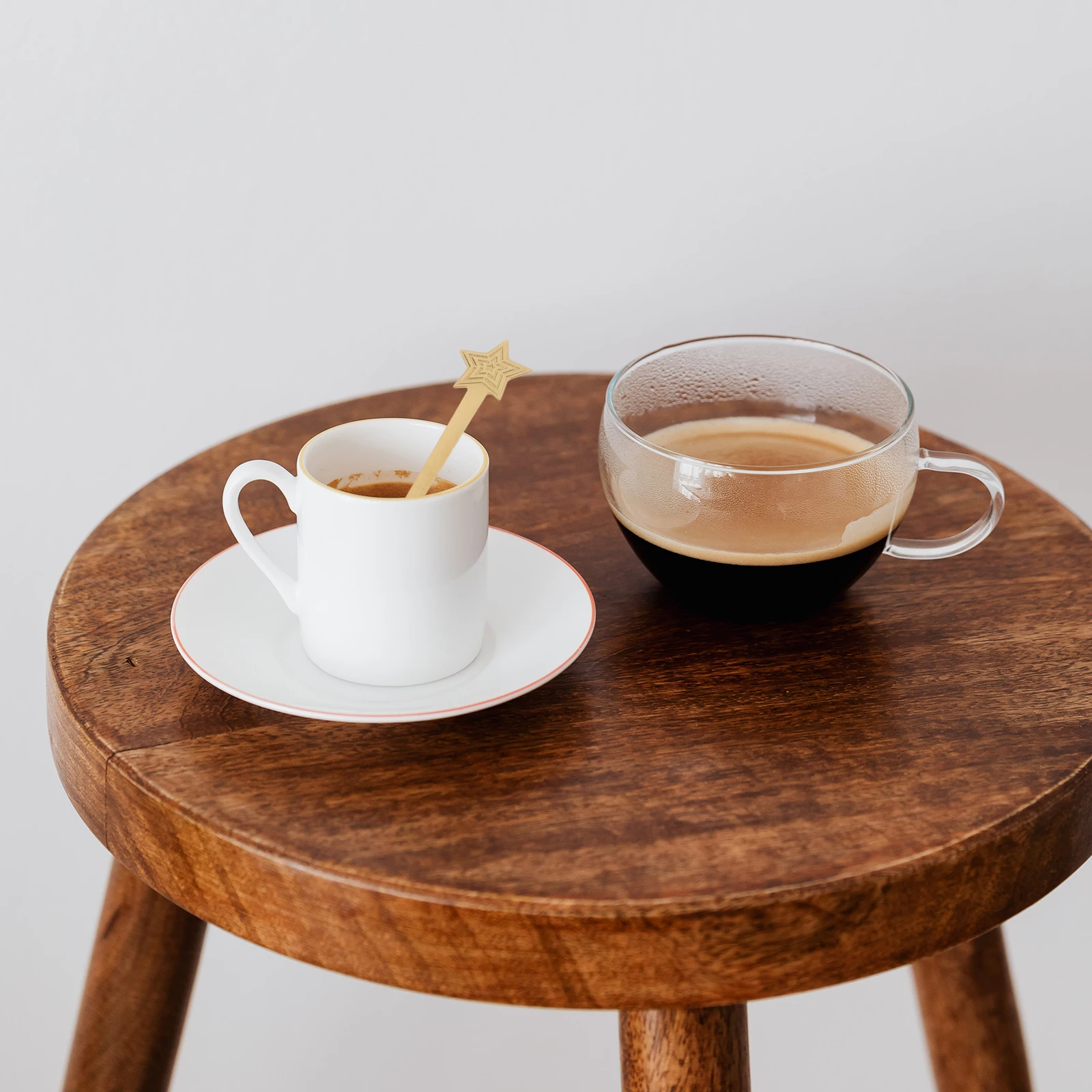 

4 Pieces Golden Christmas Dessert Spoon Set Stainless Steel Coffee Spoon Creative Tableware Gifts for Christmas Party