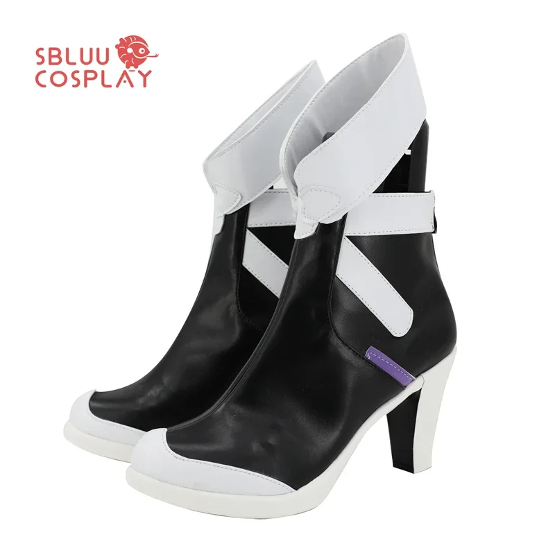 SBluuCosplay 게임 Honkai Impact 3 Raiden Mei 코스프레 신발 맞춤 제작 부츠